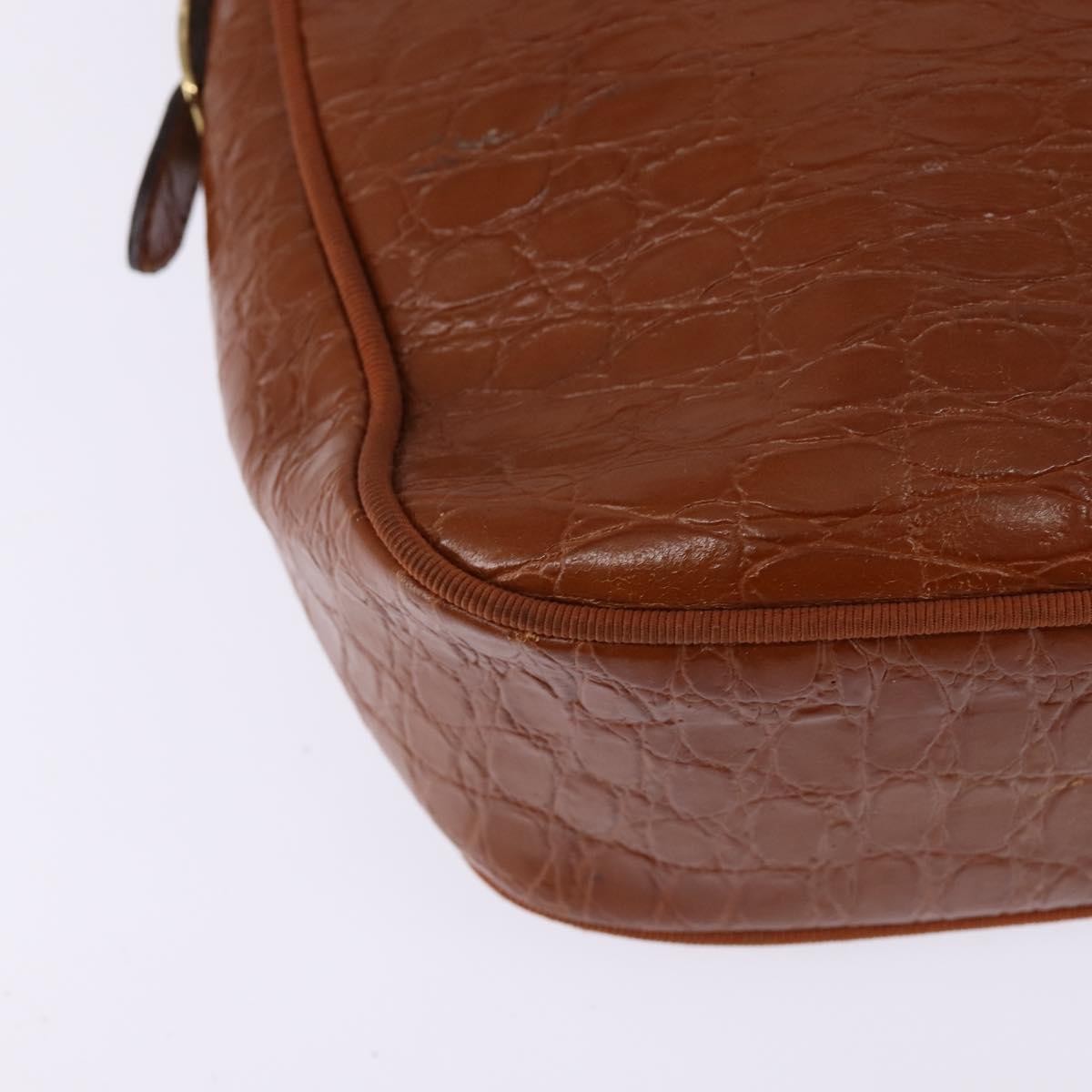 Salvatore Ferragamo Vala Leather Brown Leather Shoulder Bag Bag (Pre-Owned)