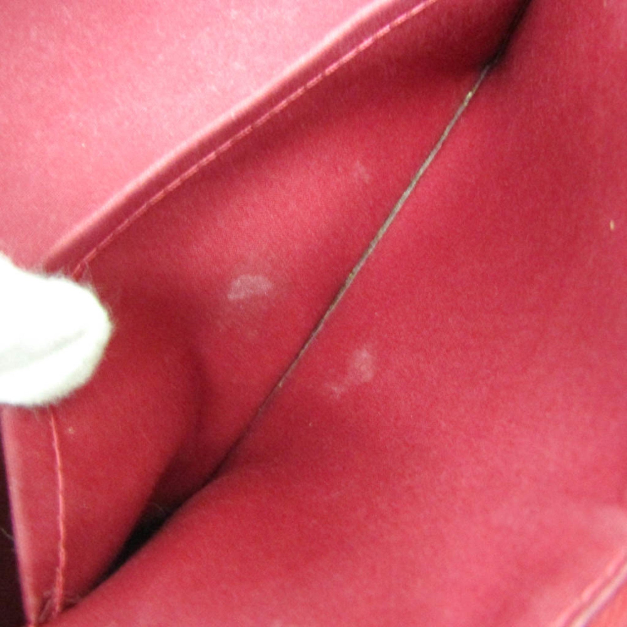 Louis Vuitton Sherwood Monogram Vernis Red Patent_Leather Handbag (Pre-Owned)
