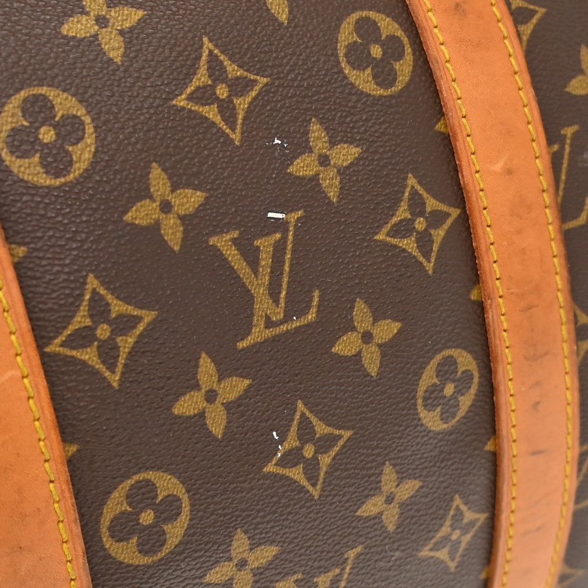 Louis Vuitton Keepall Canvas Brown Canvas Travel Bag Bag (Pre-Owned)