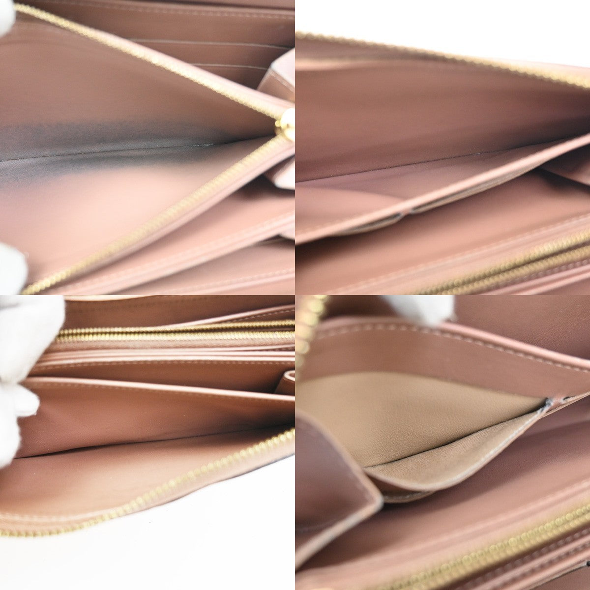 Louis Vuitton Portefeuille Zippy Monogramme Empreinte Monogramme Empreinte Pink Patent_Leather Wallets Accessory (Pre-Owned)