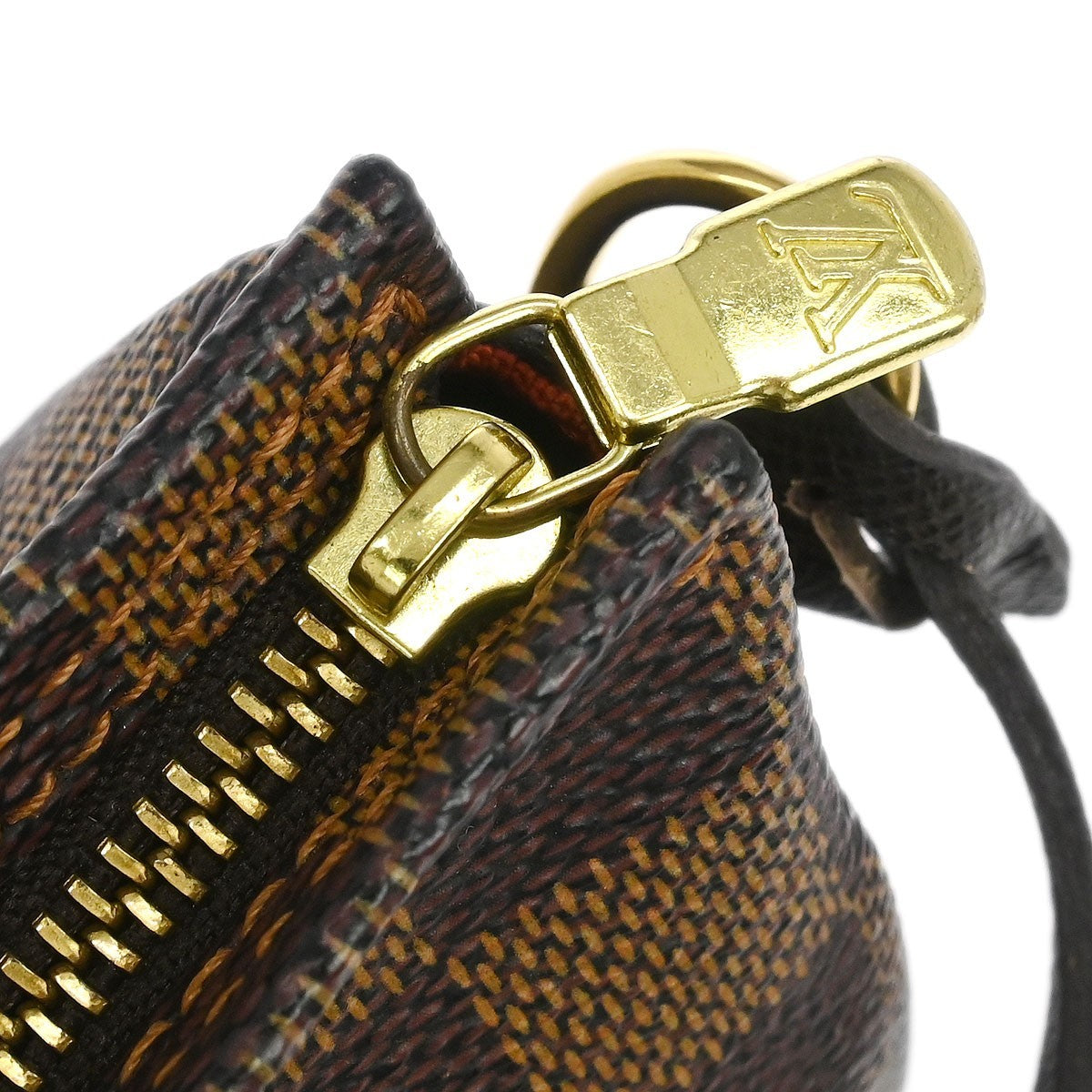 Louis Vuitton Trousse Make Up Damier Canvas Brown Canvas Clutche & Pouche Bag (Pre-Owned)
