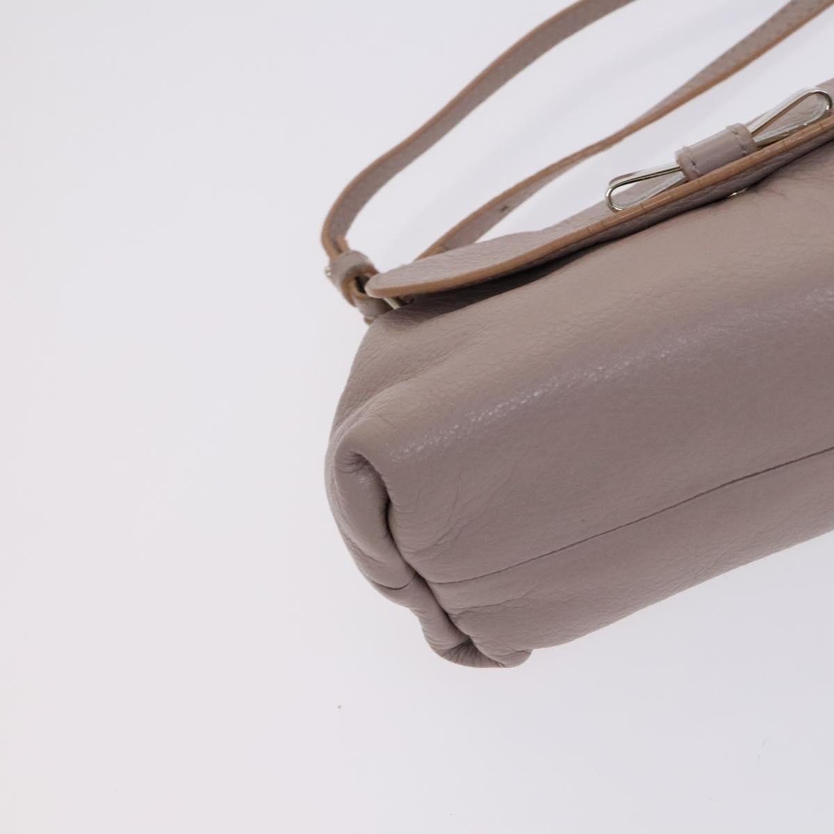 Chloe Lily Leather Purple Leather Shoulder Bag Bag (Pre-Owned)