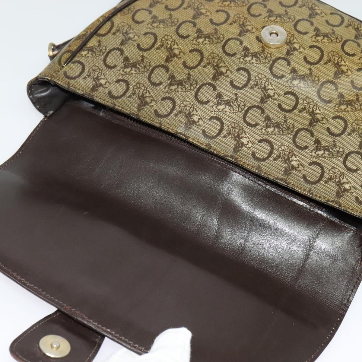 Celine C Sulky Canvas And Leather Beige Canvas Shoulder Bag Bag (Pre-Owned)