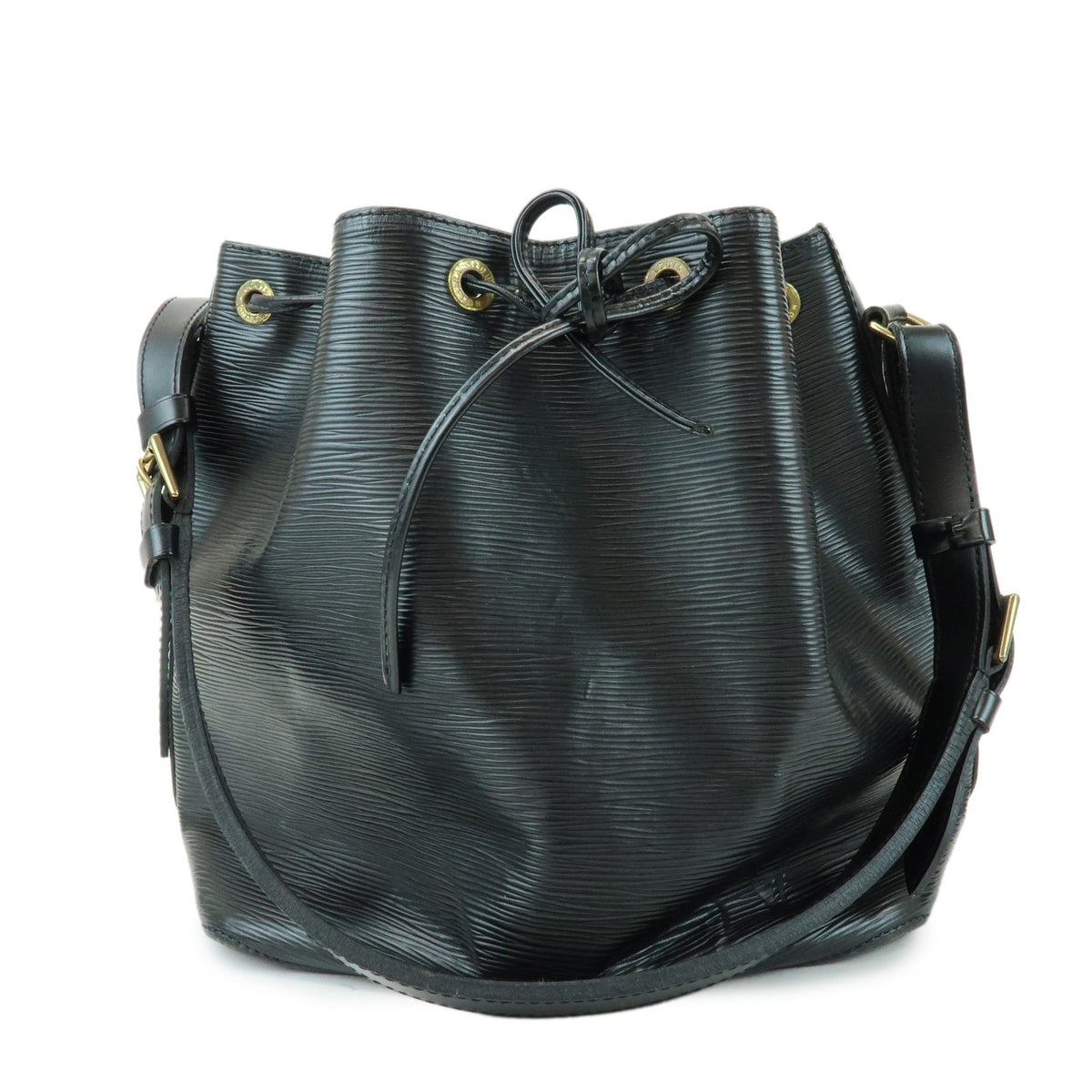 Louis Vuitton Petit Noe Epi Leather Black Leather Handbag (Pre-Owned)