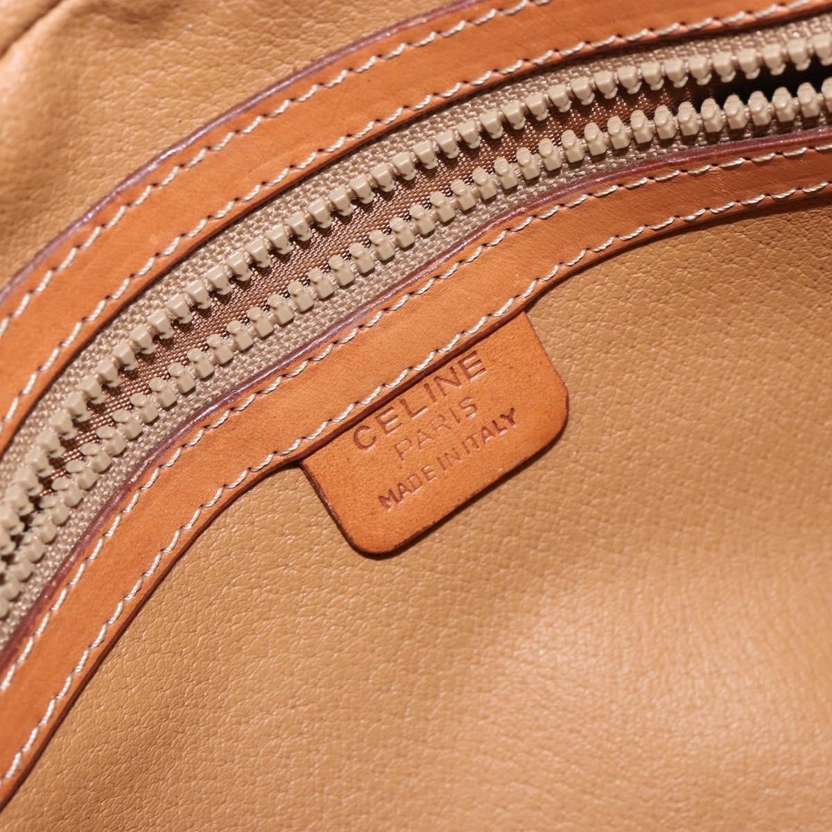 Celine Macadam Macadam With Leather Brown Canvas Handbag (Pre-Owned)