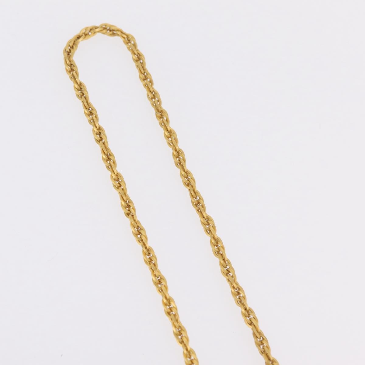 Chanel Cc Perfume Bottle Pendant Chain Long Metal With Crystals And Faux Pearls Gold Metal Necklace Jewelry (Pre-Owned)