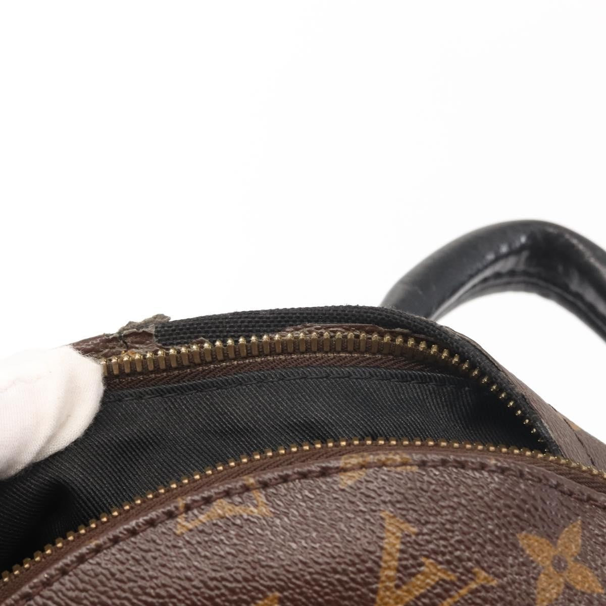 Louis Vuitton Palm Springs Reverse Monogram Canvas Brown Canvas Backpack Bag (Pre-Owned)
