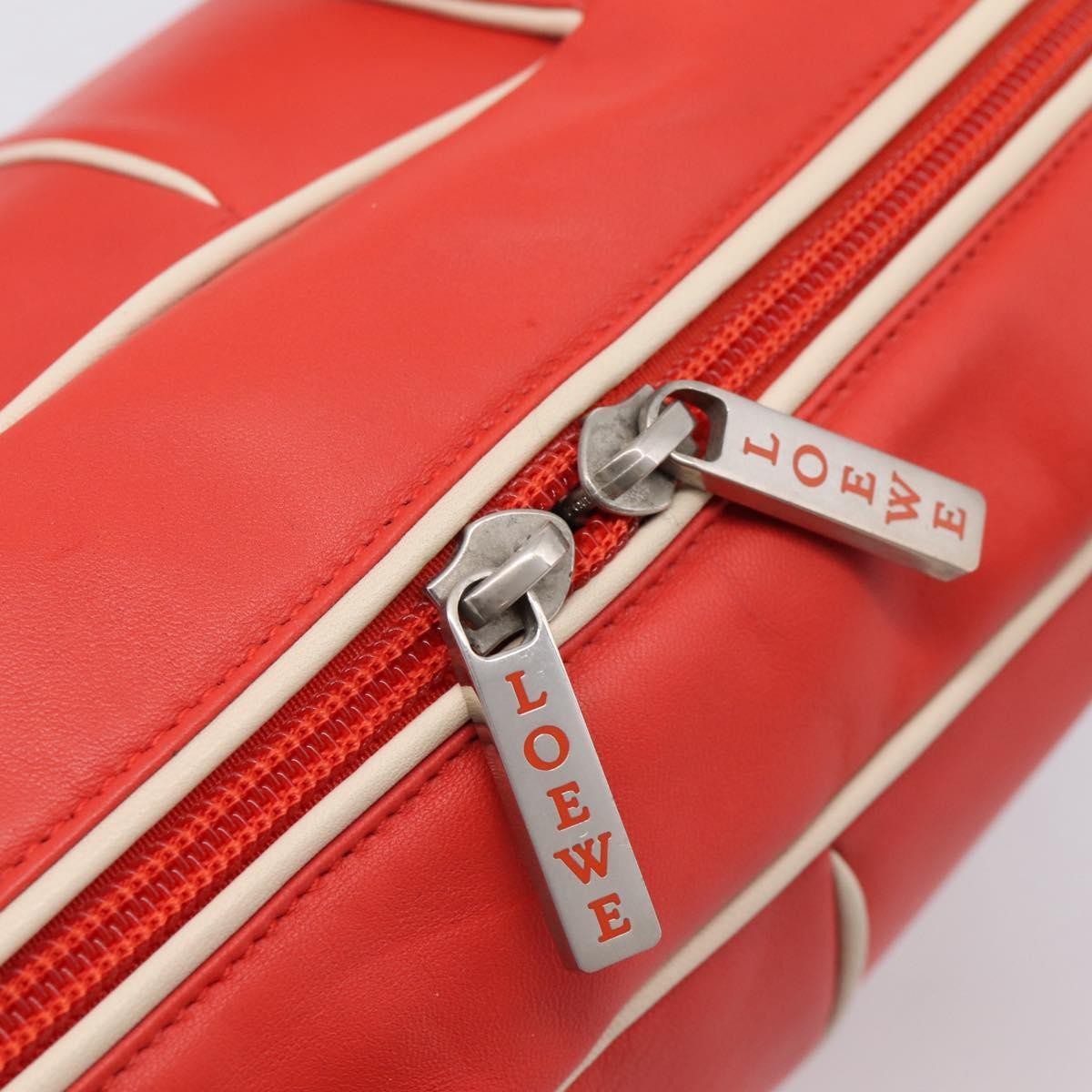 Loewe Vintage Leather Red Leather Shoulder Bag Bag (Pre-Owned)