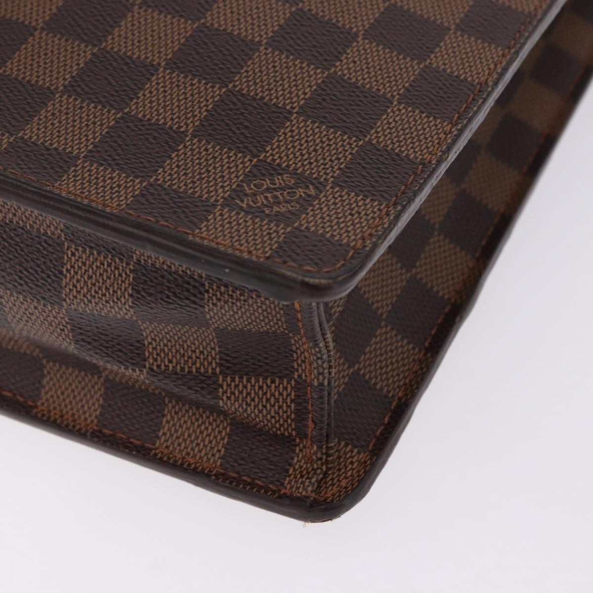 Louis Vuitton Altona Damier Ebene Brown Canvas Briefcase Bag (Pre-Owned)