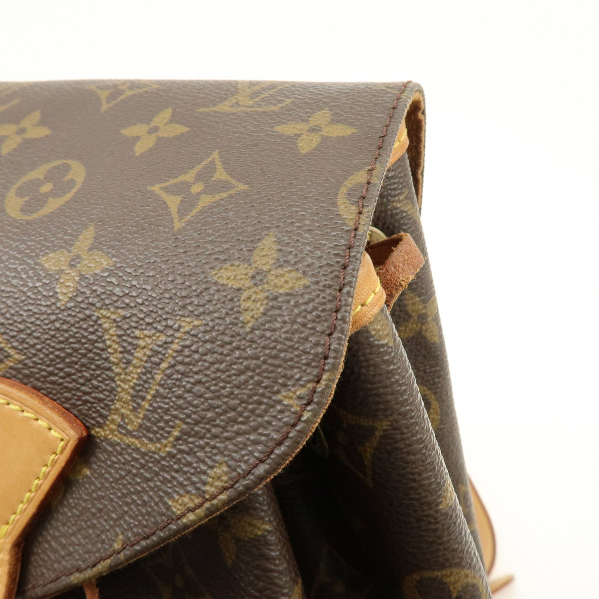 Louis Vuitton Vintage Montsouris Monogram Canvas Brown Canvas Backpack Bag (Pre-Owned)