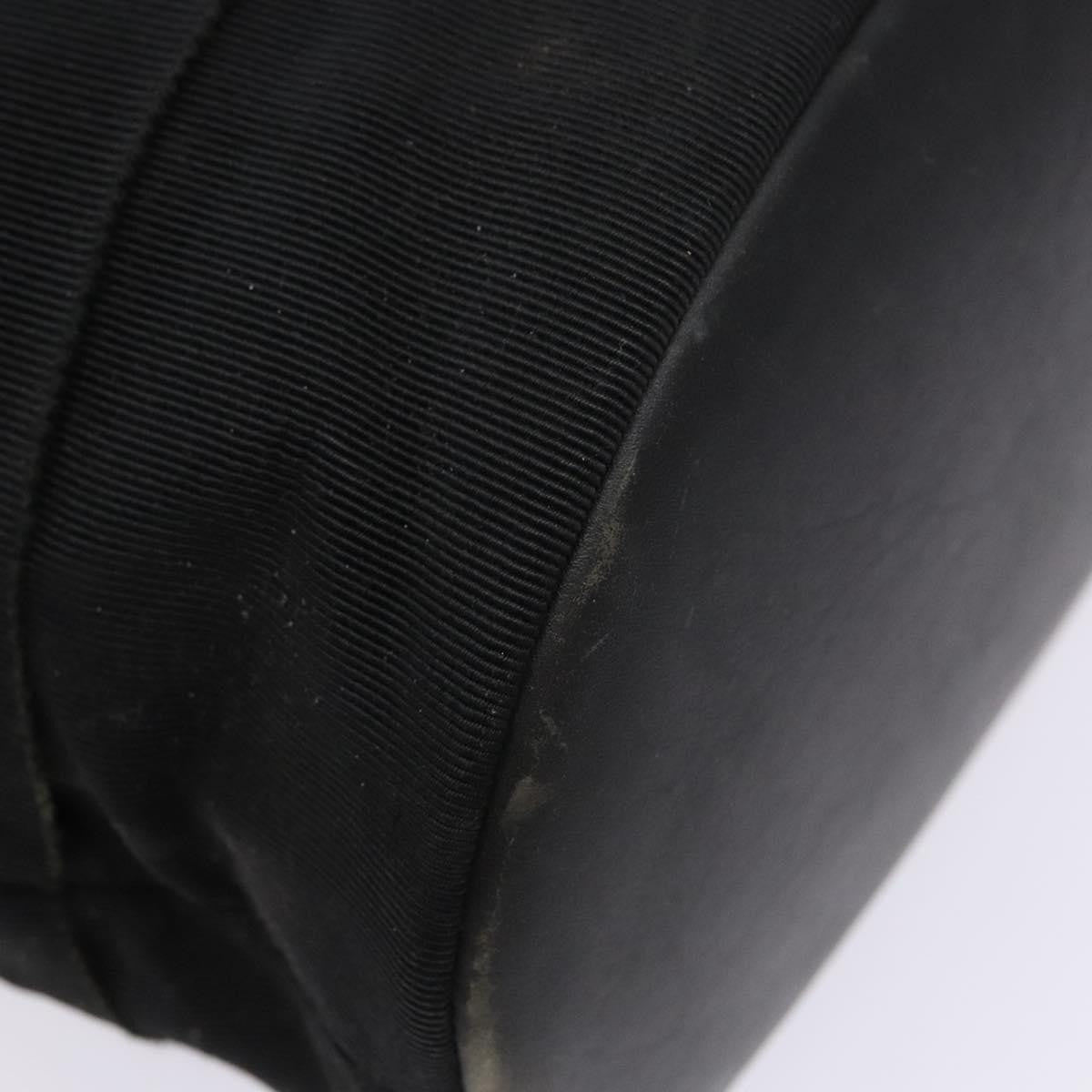 Salvatore Ferragamo Vala Canvas Black Canvas Shoulder Bag Bag (Pre-Owned)