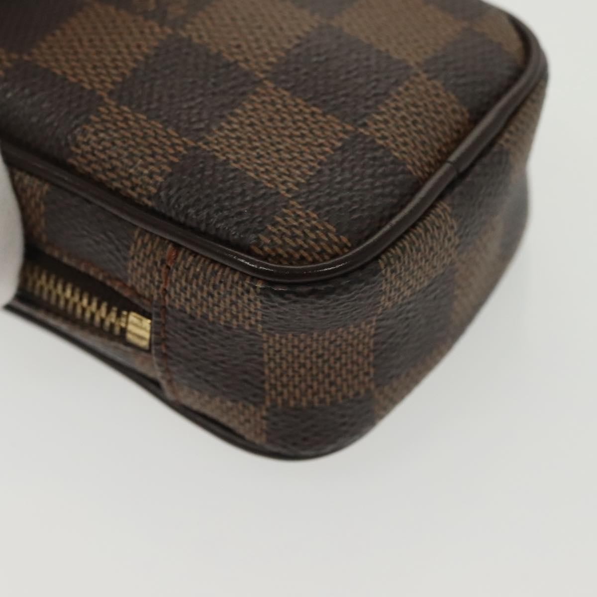 Louis Vuitton Etui Okapi Camera Case Damier Ebene Brown Canvas Clutche & Pouche Bag (Pre-Owned)