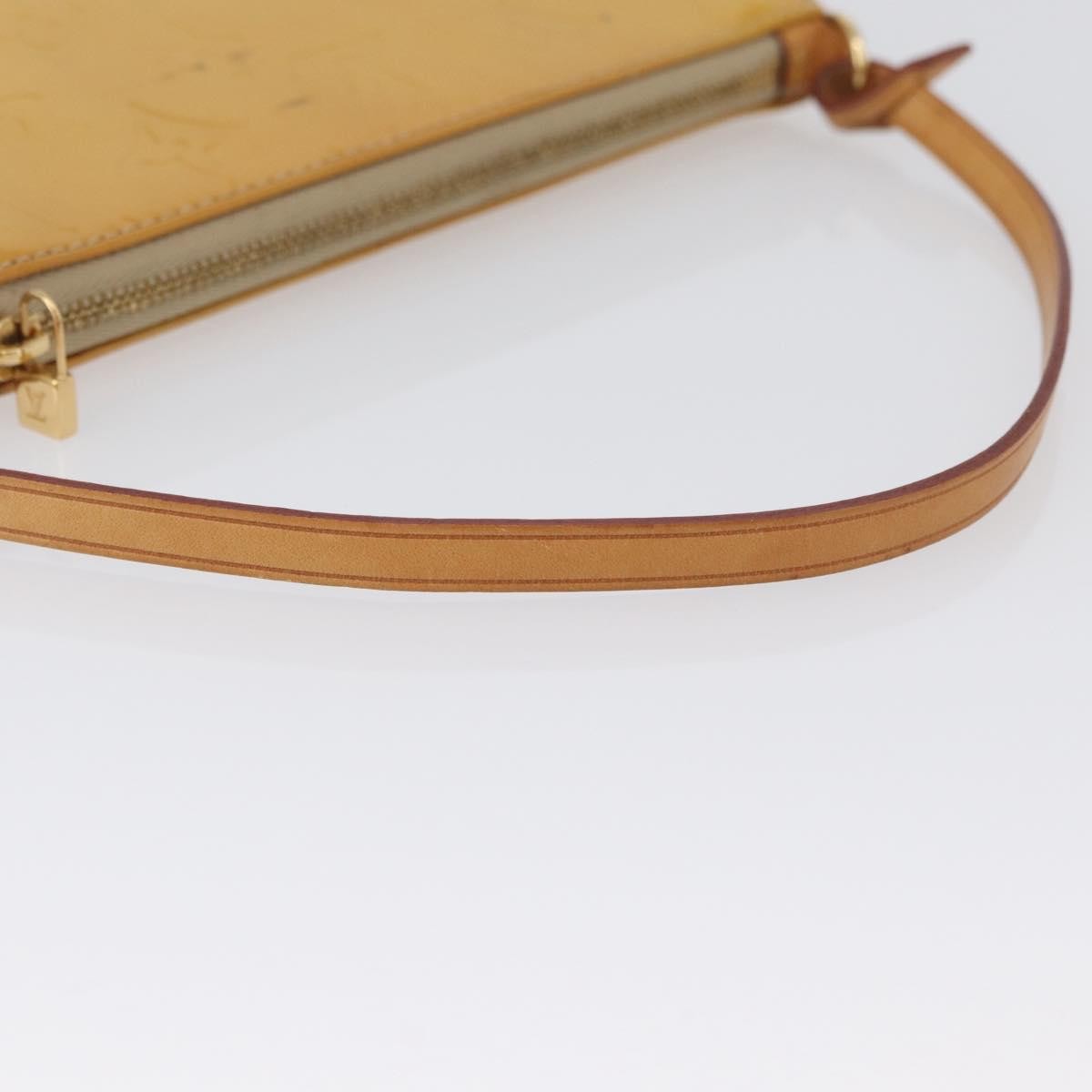 Louis Vuitton Lexington Pochette Monogram Vernis Beige Patent_Leather Clutche & Pouche Bag (Pre-Owned)