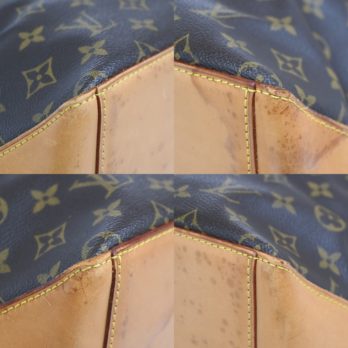Louis Vuitton Cabas Mezzo Monogram Canvas Brown Canvas Tote Bag Bag (Pre-Owned)
