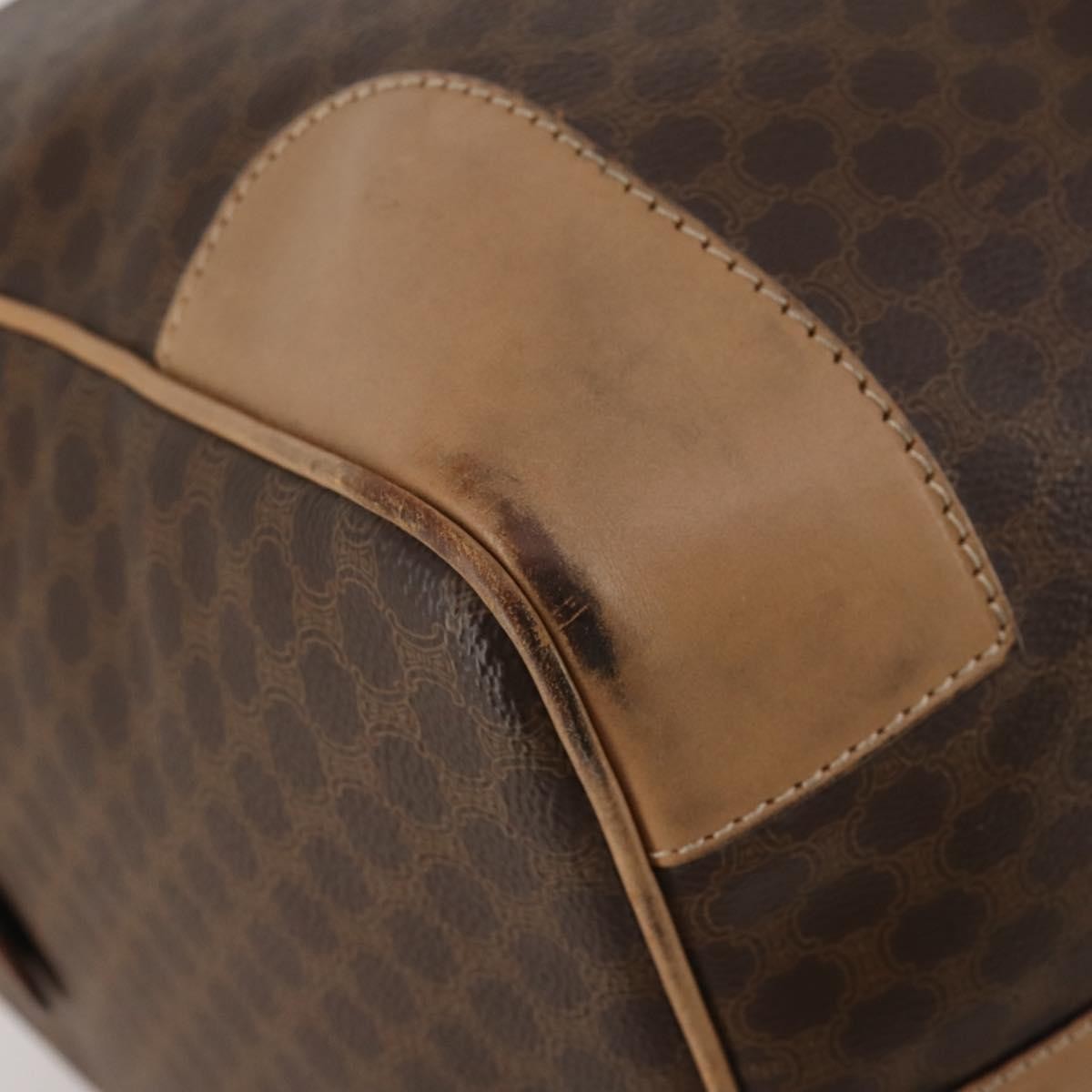 Celine Vintage Canvas Brown Canvas Travel Bag Bag (Pre-Owned)