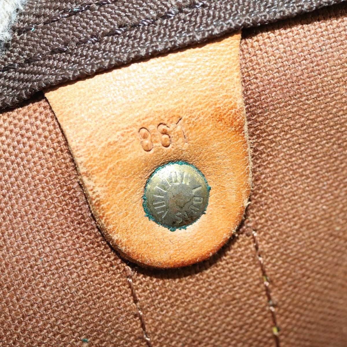 Louis Vuitton Keepall Monogram Canvas Brown Canvas Travel Bag Bag (Pre-Owned)