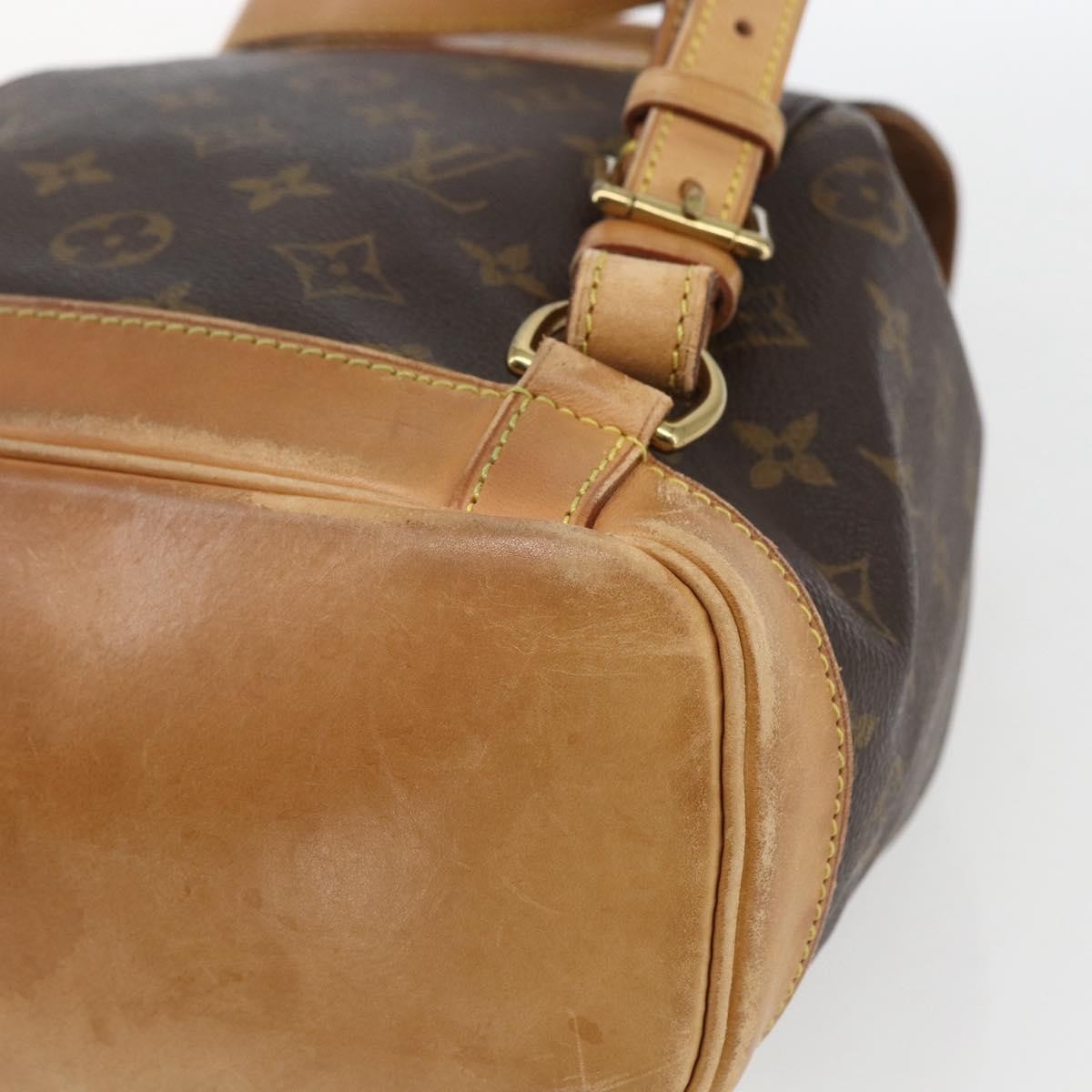 Louis Vuitton Vintage Montsouris Monogram Canvas Brown Canvas Backpack Bag (Pre-Owned)