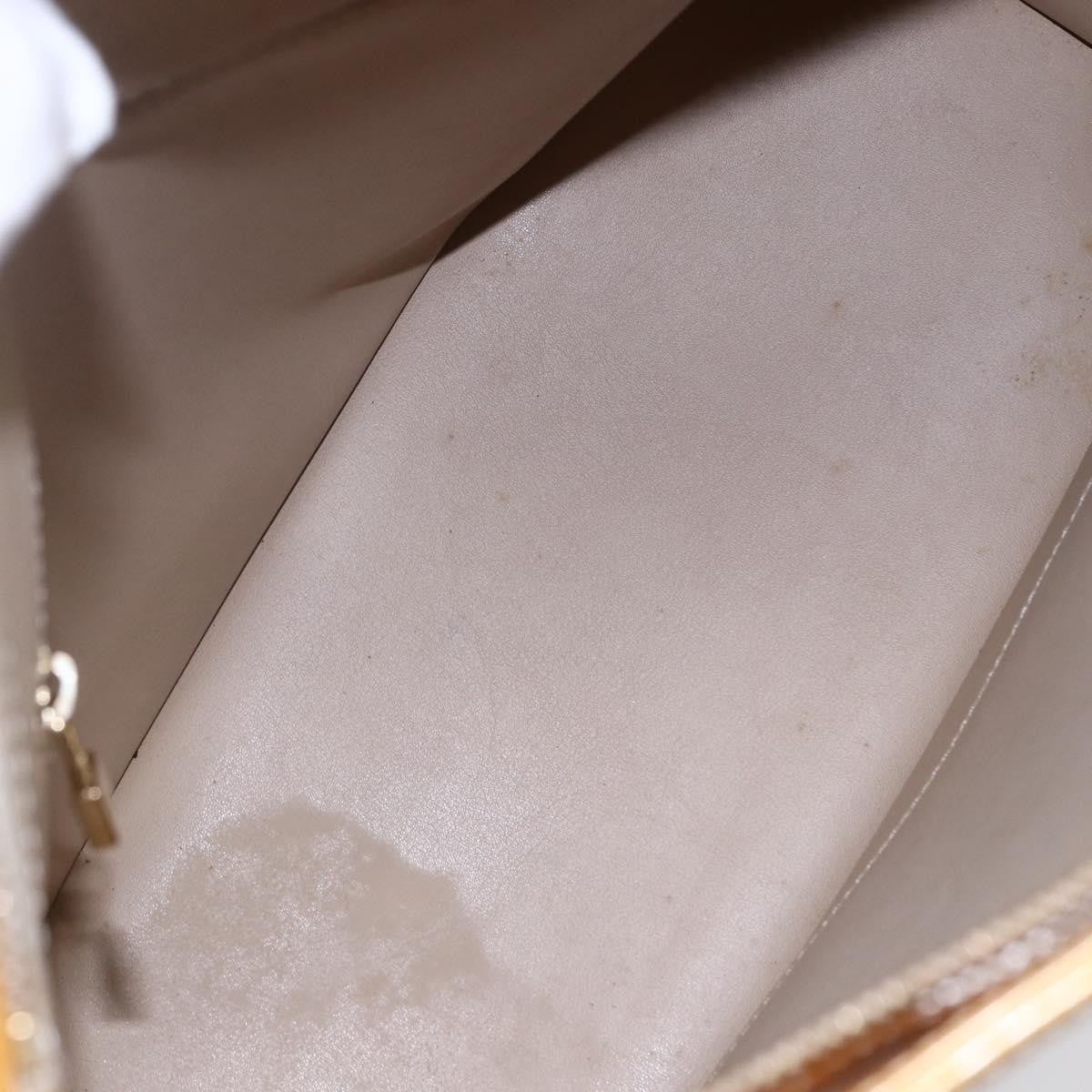 Louis Vuitton Houston Monogram Vernis Beige Patent_Leather Handbag (Pre-Owned)