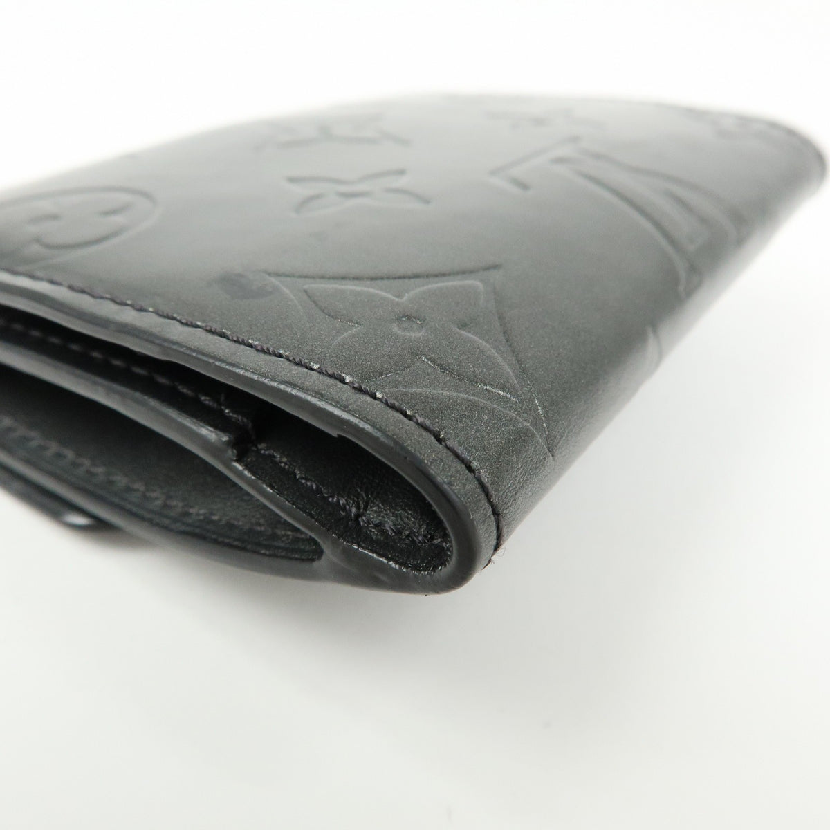 Louis Vuitton Ludlow Vernis Gray Leather Wallets Accessory (Pre-Owned)