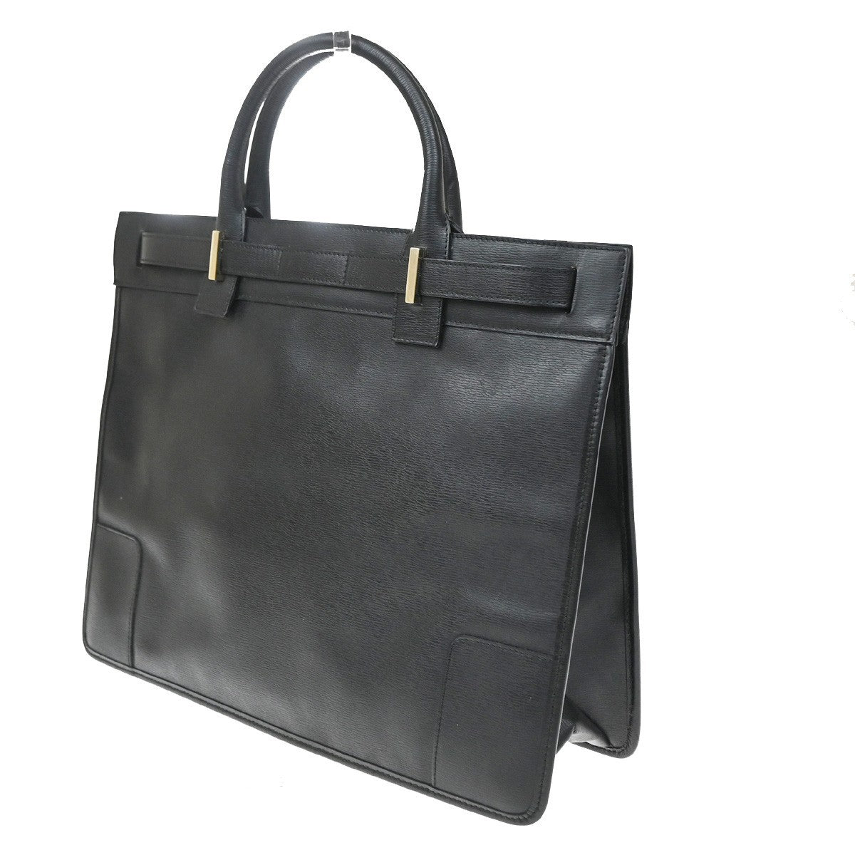 Gucci Business Leather Black Leather Handbag (Pre-Owned)