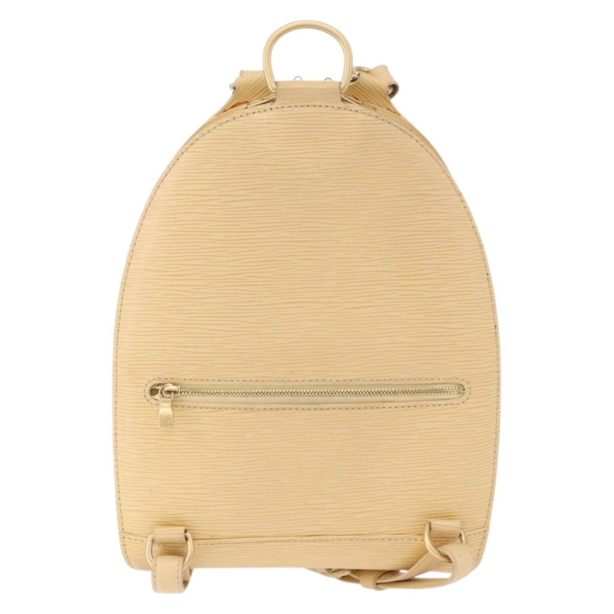 Louis Vuitton Mabillon Epi Leather Beige Leather Backpack Bag (Pre-Owned)
