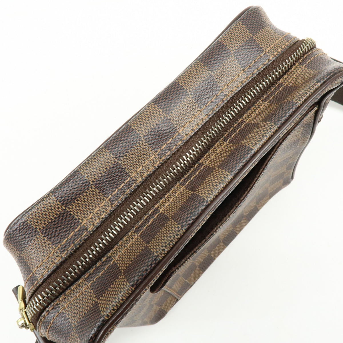 Louis Vuitton Olav Damier Brown Canvas Handbag (Pre-Owned)