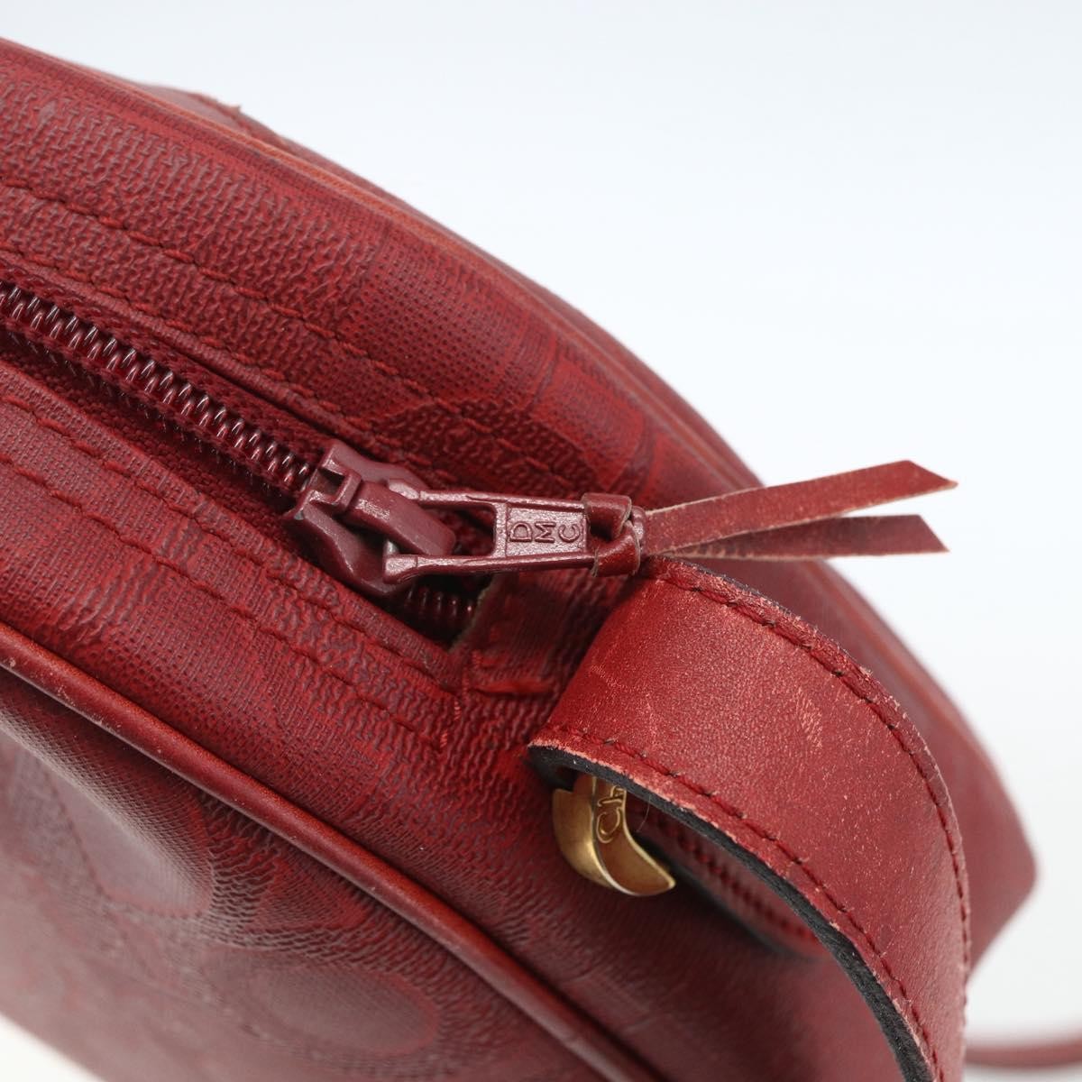 Christian Dior Vintage Trotter Canvas Red Canvas Shoulder Bag Bag (Pre-Owned)