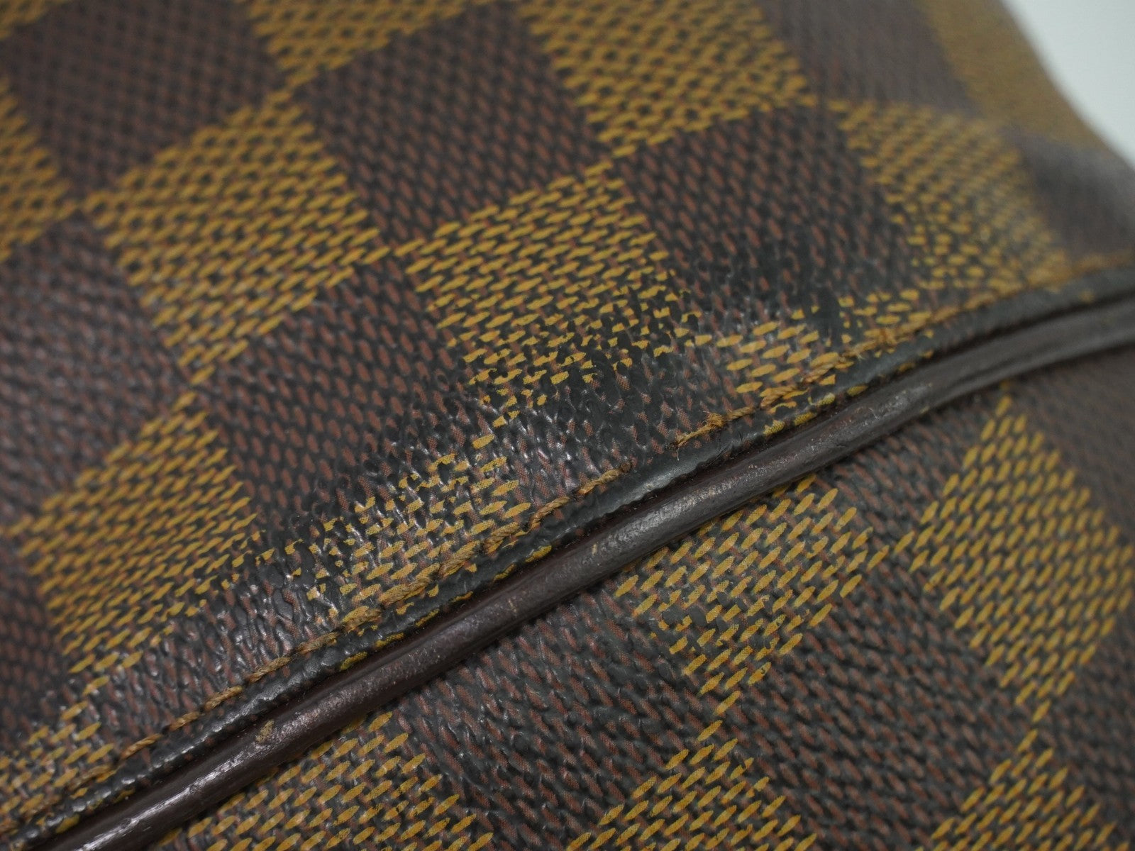Louis Vuitton Sistina Damier Ebene Brown Canvas Shoulder Bag Bag (Pre-Owned)
