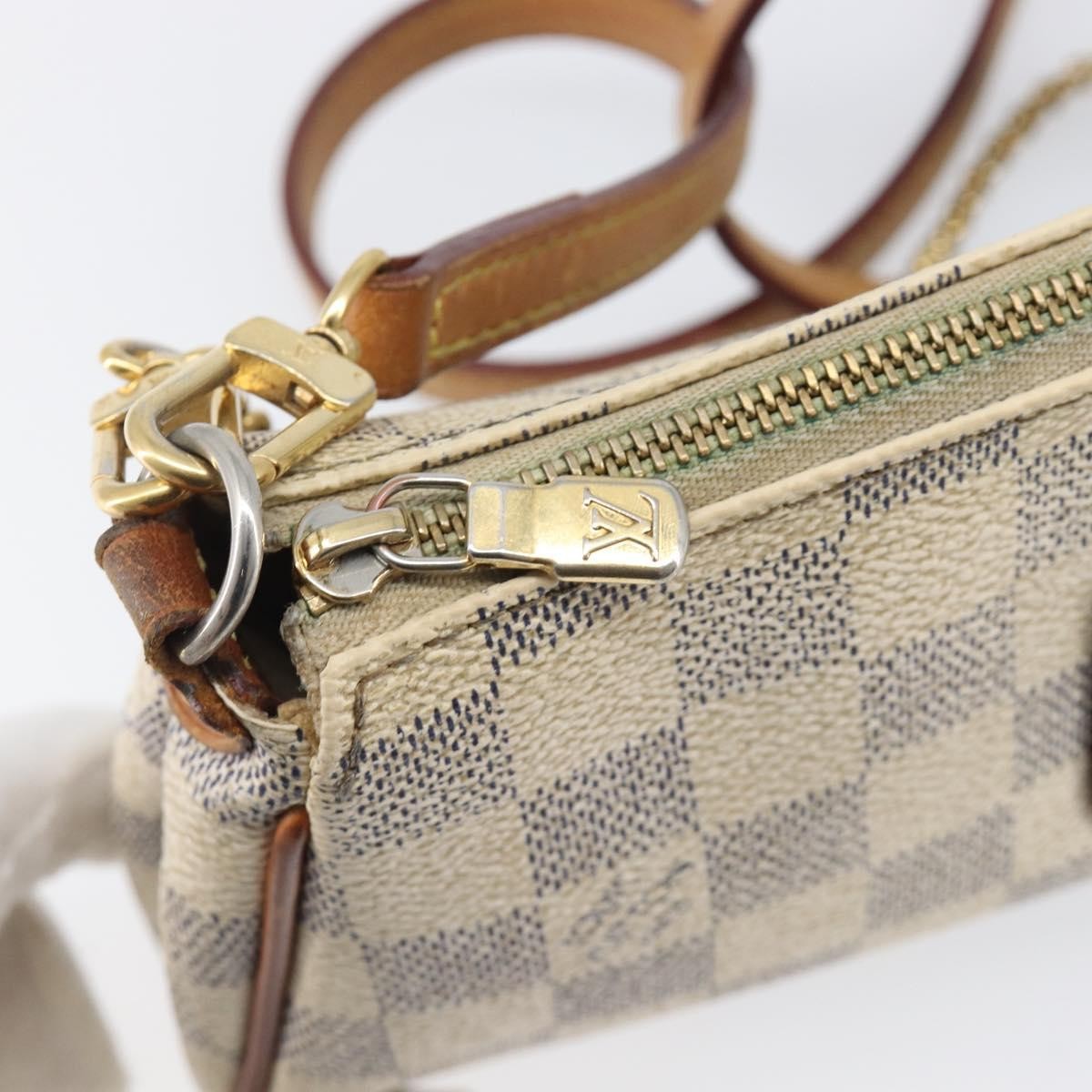 Louis Vuitton Eva Damier Neutral Canvas Handbag (Pre-Owned)