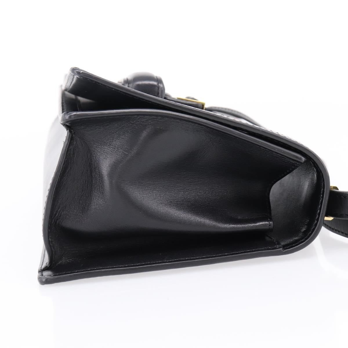 Loewe Barcelona Printed Leather Black Leather Shoulder Bag Bag (Pre-Owned)