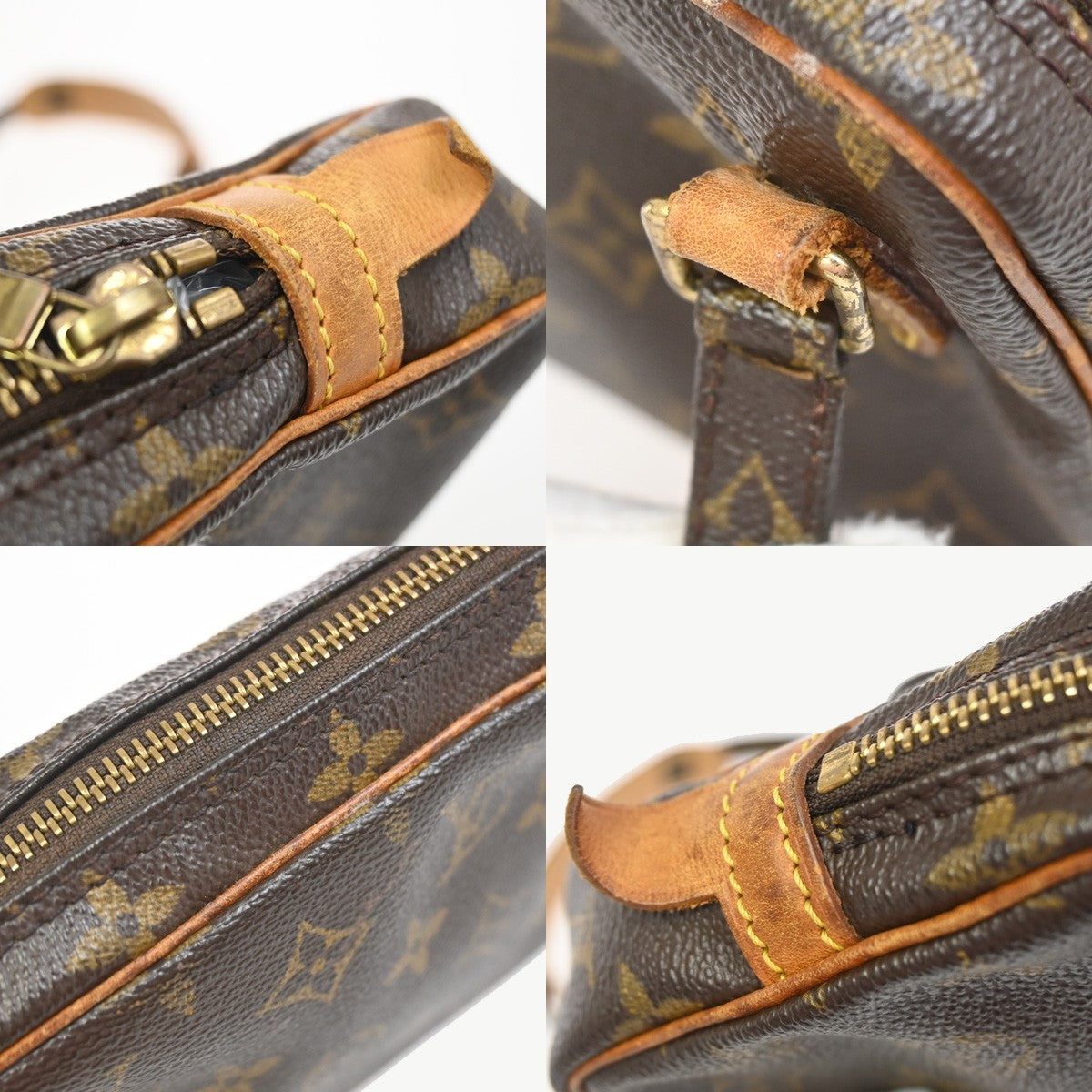 Louis Vuitton Pochette Marly Bandouliere Monogram Canvas Brown Canvas Shoulder Bag Bag (Pre-Owned)