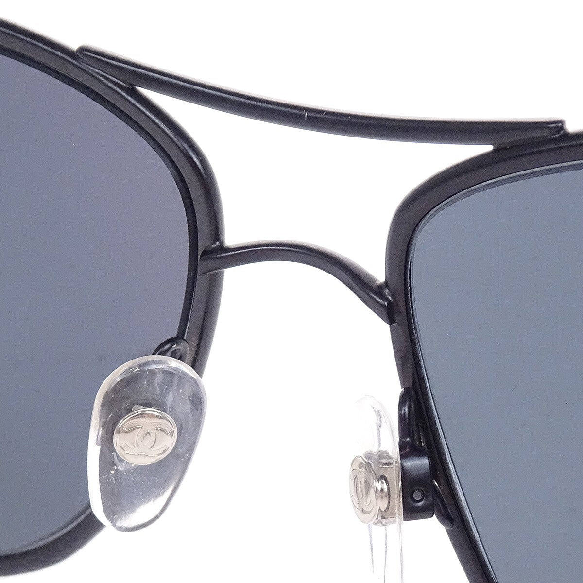 Chanel Logo Cc Plastic Black Plastic Sunglasse Accessory (Pre-Owned)
