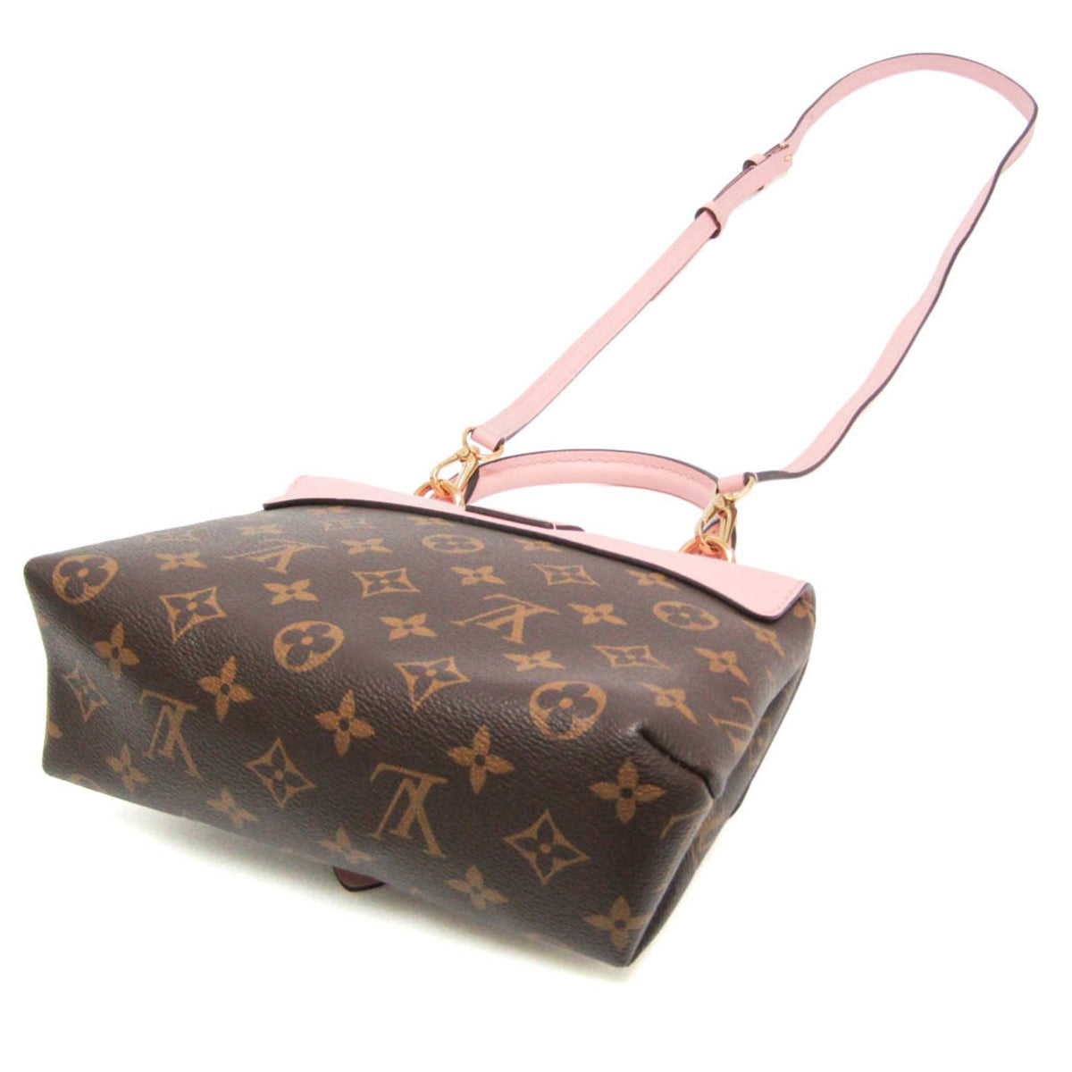 Louis Vuitton Locky Monogram Canvas With Leather Brown Canvas Handbag (Pre-Owned)
