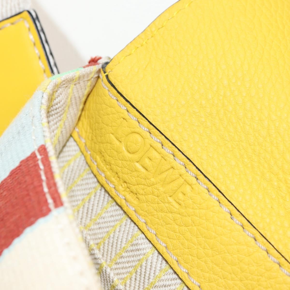 Loewe Military Messenger Leather Yellow Leather Clutche & Pouche Bag (Pre-Owned)