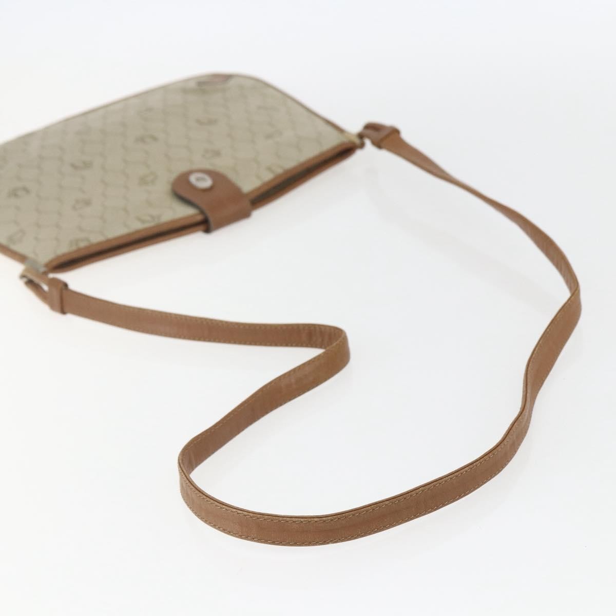 Christian Dior Vintage Honeycomb Canvas And Leather Beige Canvas Shoulder Bag Bag (Pre-Owned)