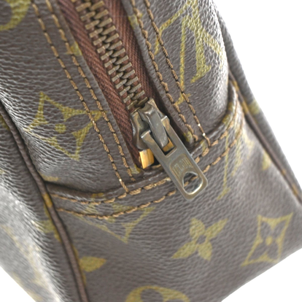 Louis Vuitton Trousse Toiletry Monogram Canvas Brown Canvas Toiletry Case Accessory (Pre-Owned)