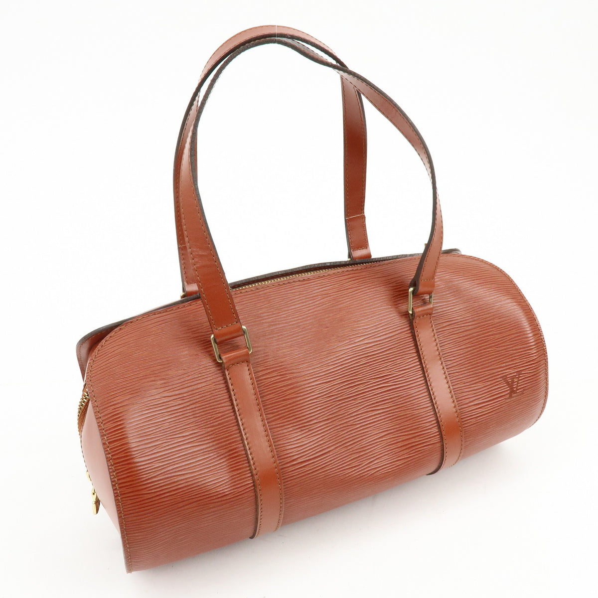 Louis Vuitton Soufflot Epi Leather Brown Leather Handbag (Pre-Owned)