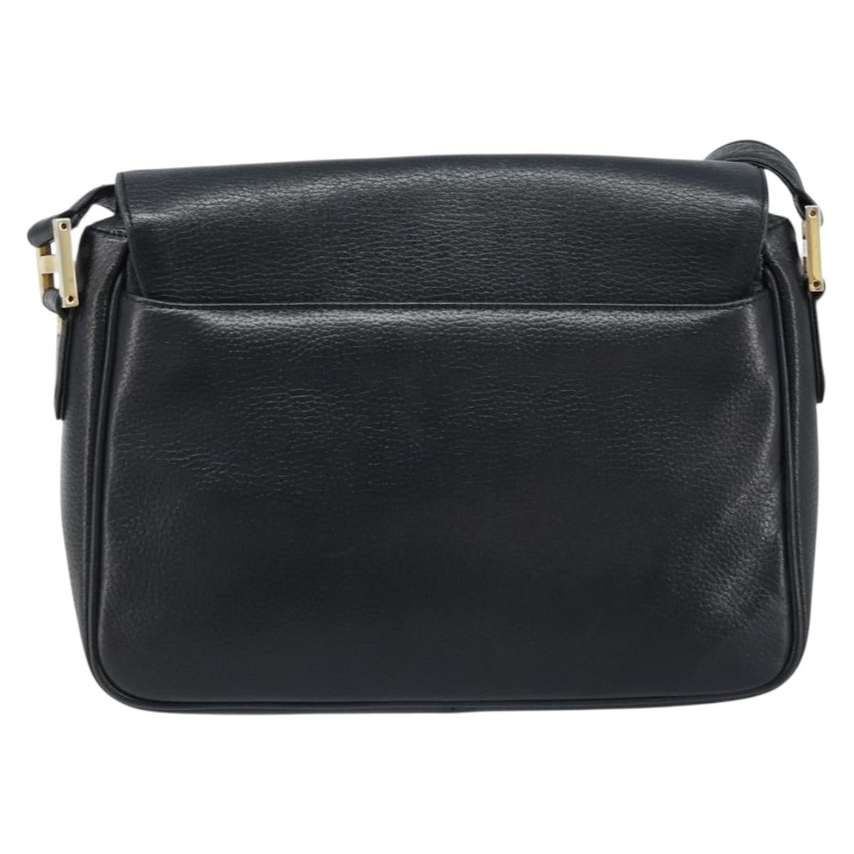 MCM Vintage Vicetos Leather Black Leather Shoulder Bag Bag (Pre-Owned)