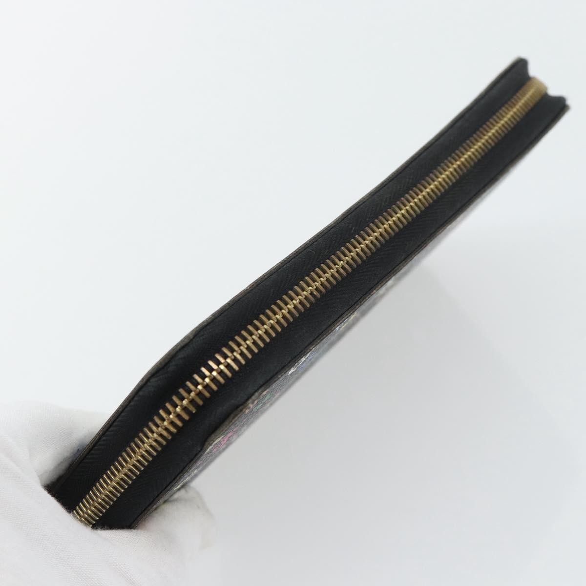 Louis Vuitton Aerogram Zippy Leather Black Canvas Wallets Accessory (Pre-Owned)