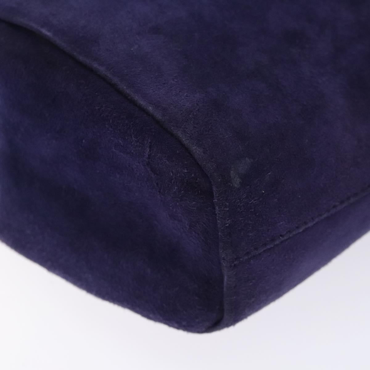 Prada Vintage Suede Purple Suede Handbag (Pre-Owned)