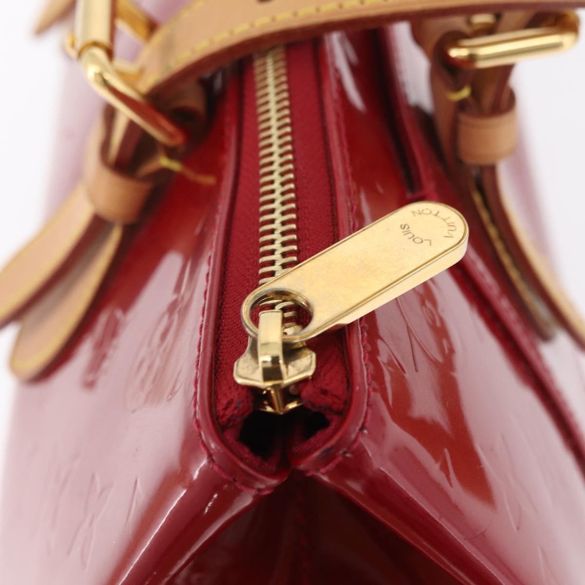 Louis Vuitton Rosewood Avenue Monogram Vernis Red Patent_Leather Handbag (Pre-Owned)