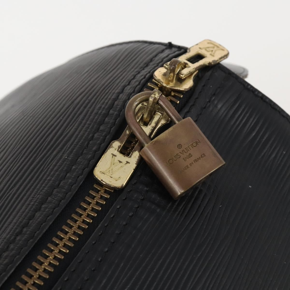 Louis Vuitton Keepall Epi Black Leather Travel Bag Bag (Pre-Owned)