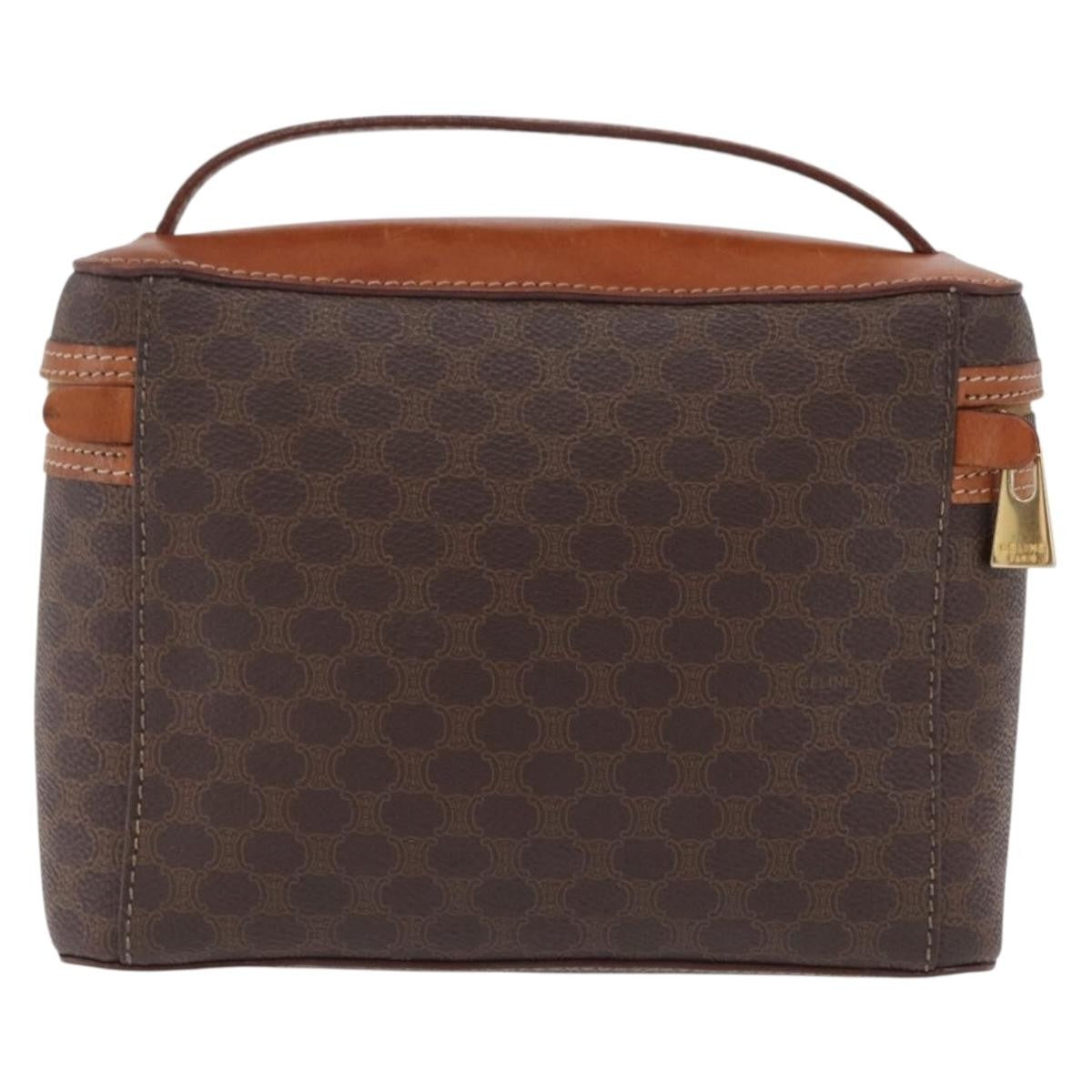 Celine Macadam Vanity Canvas Brown Canvas Clutche & Pouche Bag (Pre-Owned)
