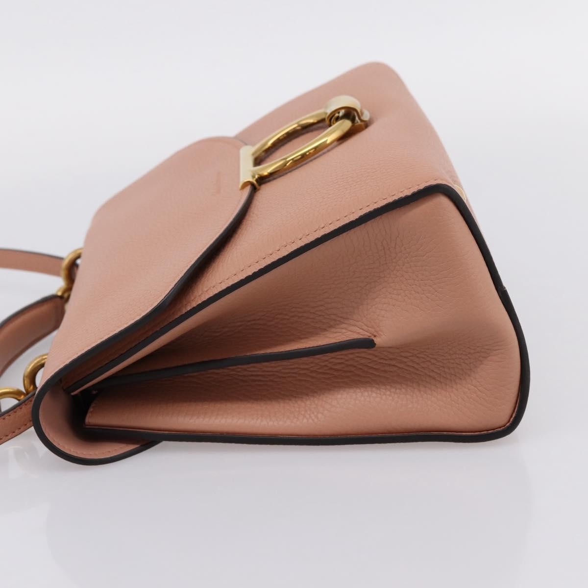 Salvatore Ferragamo Margot Satchel Leather Pink Leather Handbag (Pre-Owned)