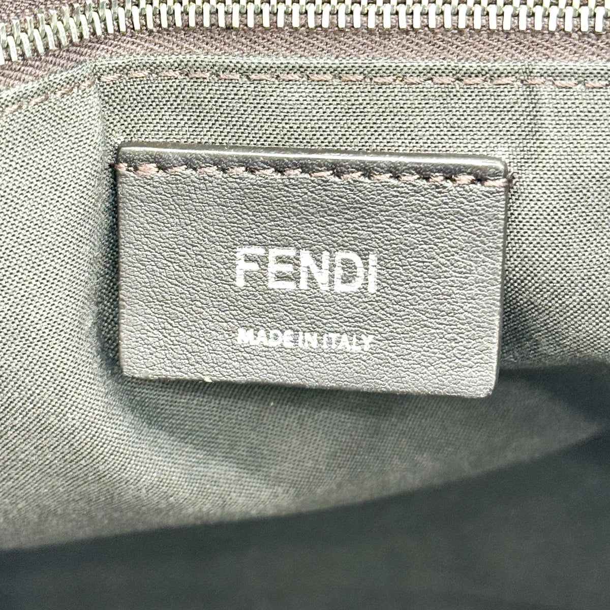 Fendi Ff Logo Stamp Shopping Zucca Coated Canvas Brown Canvas Tote Bag Bag (Pre-Owned)