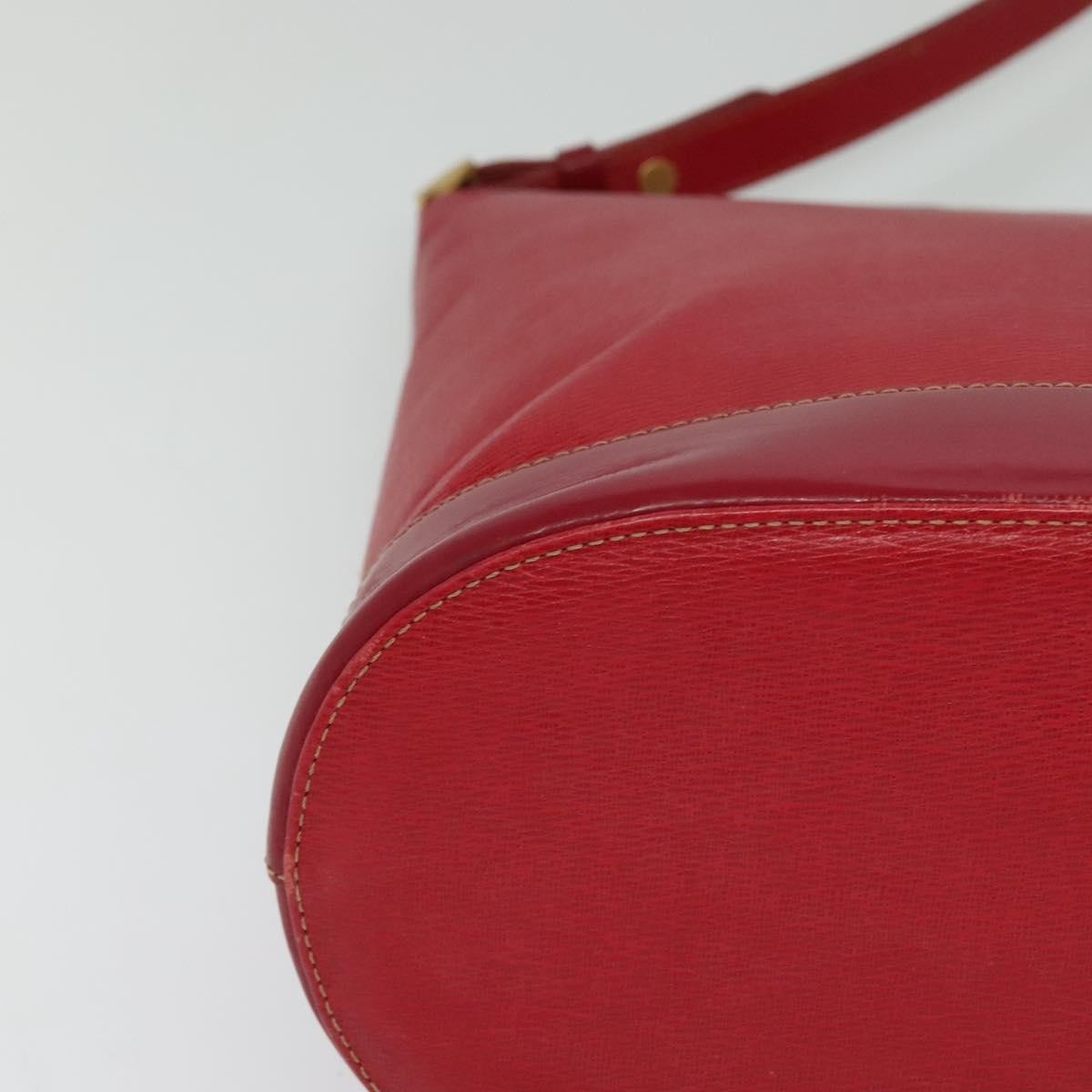 Burberry Vintage Leather Red Leather Shoulder Bag Bag (Pre-Owned)
