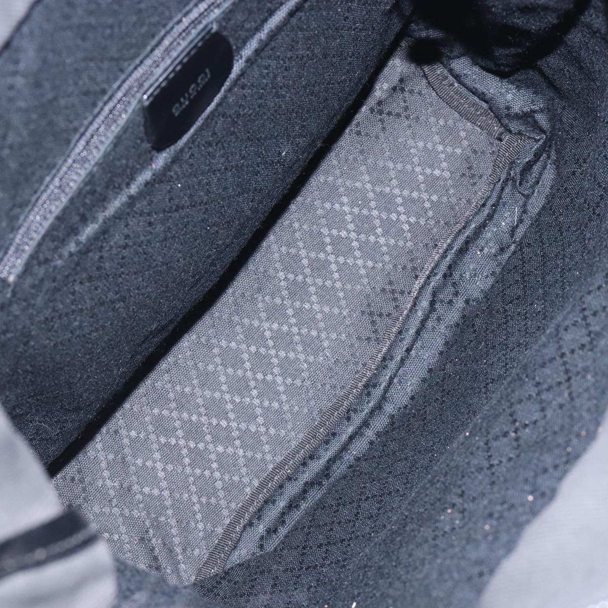 Gucci Vintage Bamboo Handle Tote Nylon Black Nylon Tote Bag Bag (Pre-Owned)