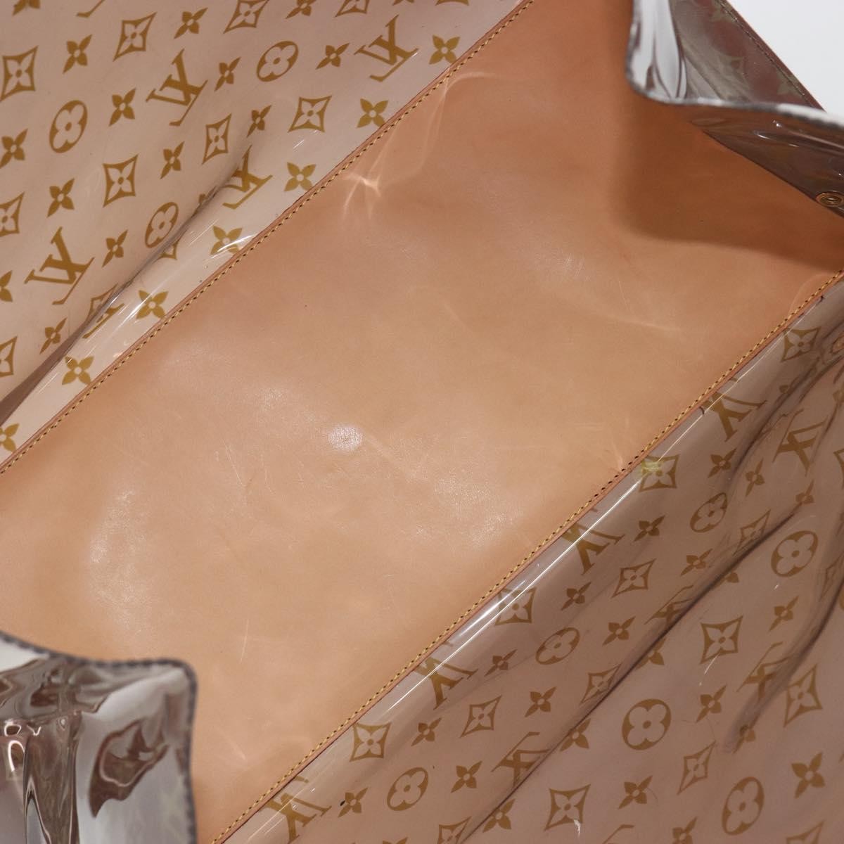 Louis Vuitton Ambre Sac Cabas Monogram Vinyl Brown Plastic Tote Bag Bag (Pre-Owned)