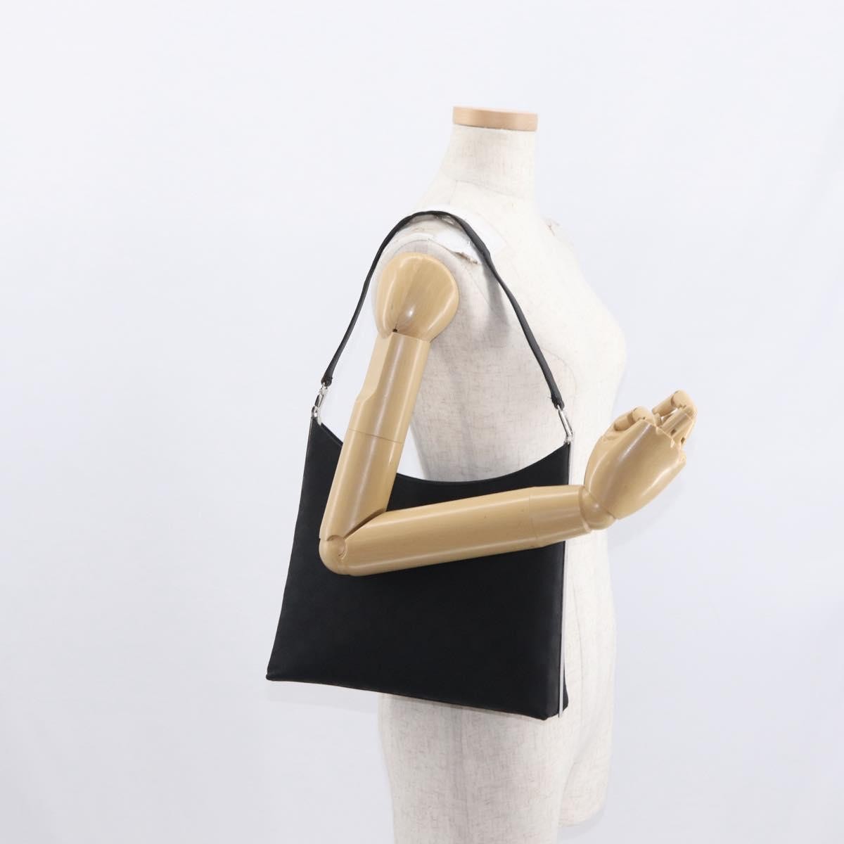 Salvatore Ferragamo Vintage Canvas Black Canvas Shoulder Bag Bag (Pre-Owned)