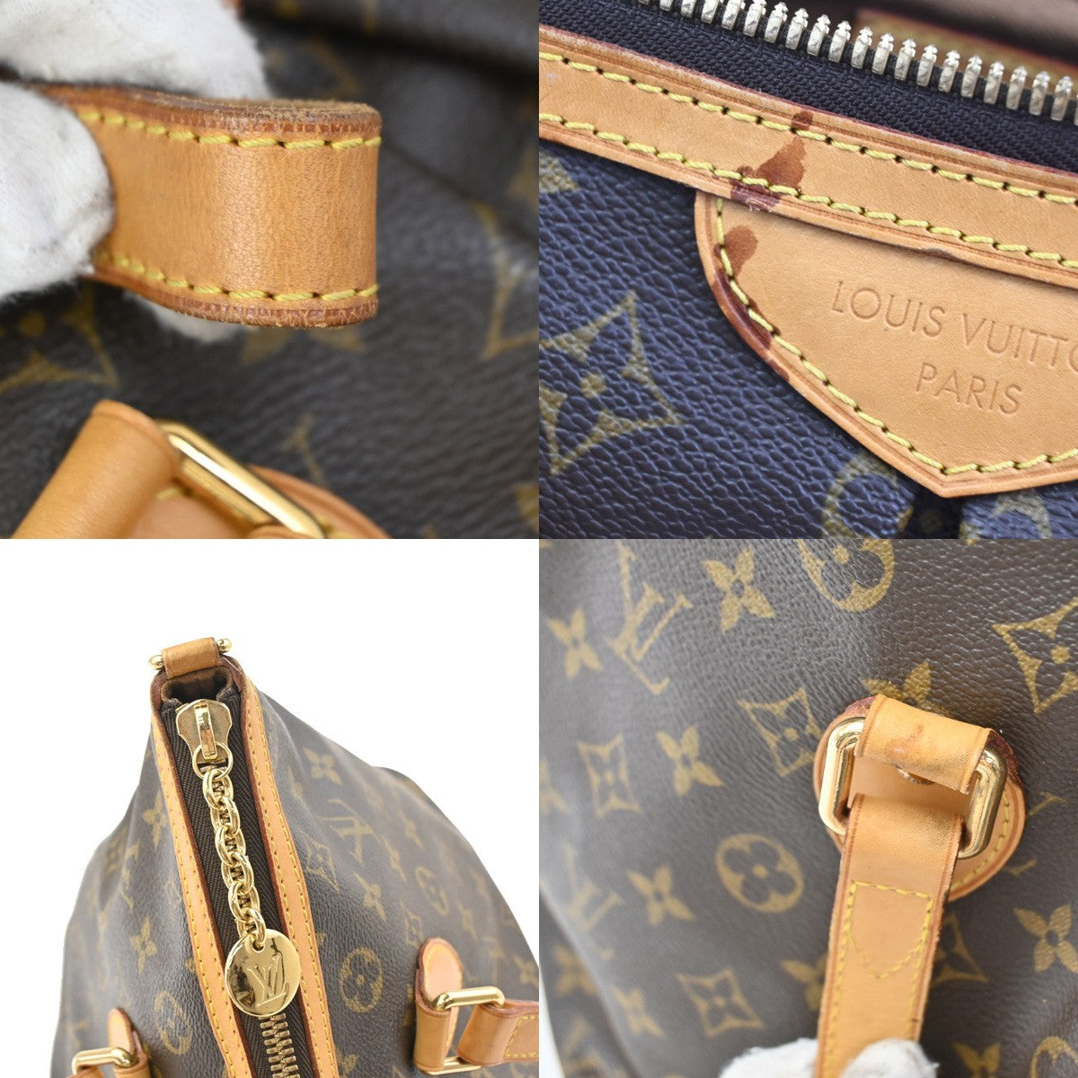 Louis Vuitton Palermo Monogram Canvas Brown Canvas Handbag (Pre-Owned)